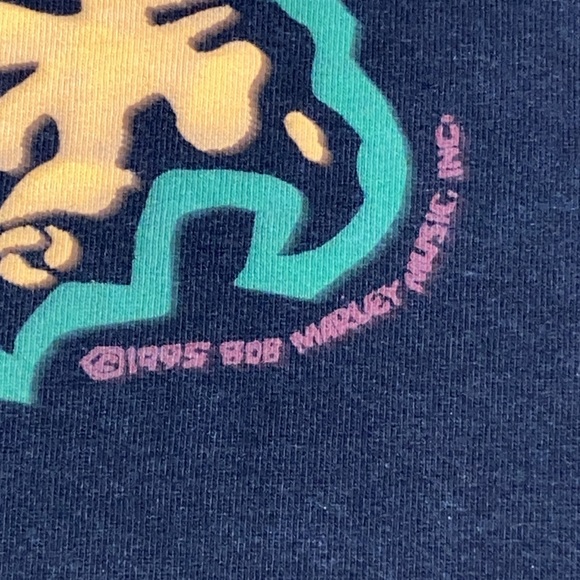 Rare 1995 Bob Marley x Liquid Blue.No tag.L.                    21 1/2 x 28 1/2 - Picture 11 of 15